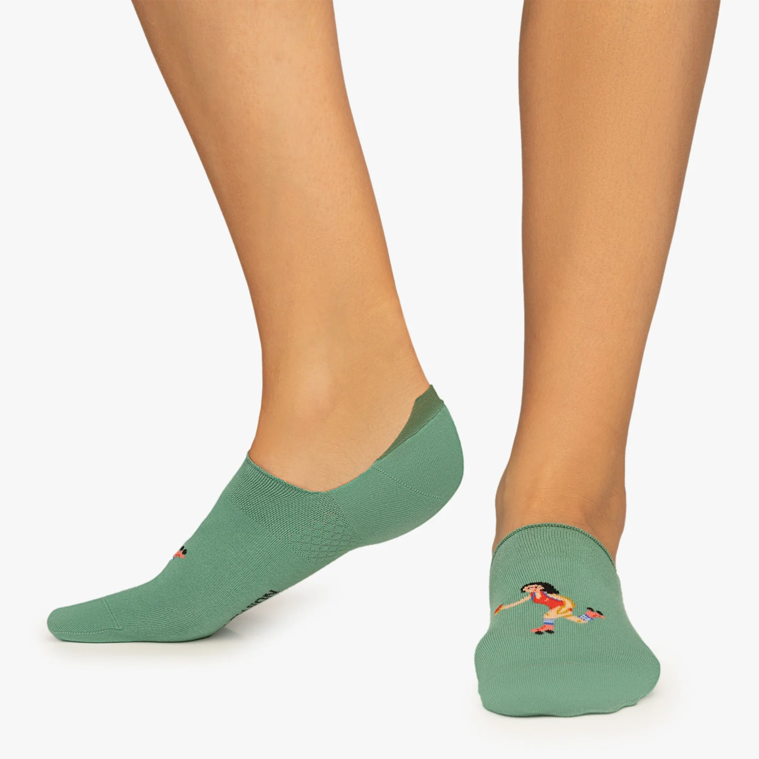 Roller Girl No Show - Turquoise - Image 3